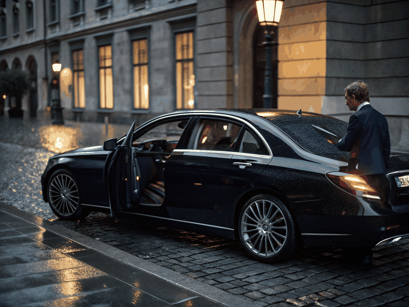 Mercedes-Benz E-Class sedan exterior for executive chauffeur transfers