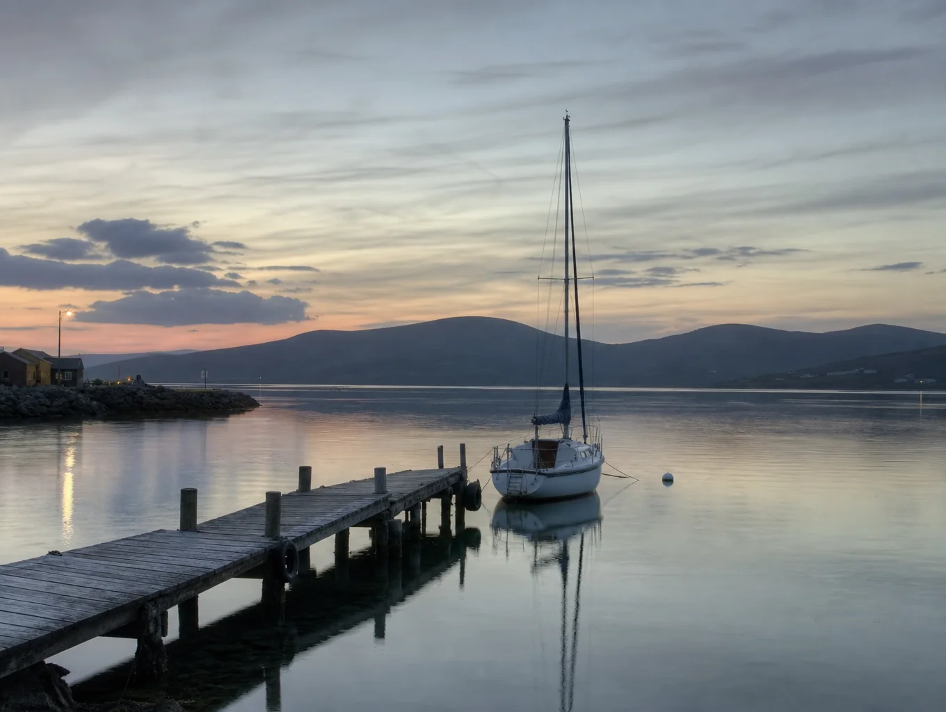 Panoramic view across the Ría de Vigo estuary and coastal waters